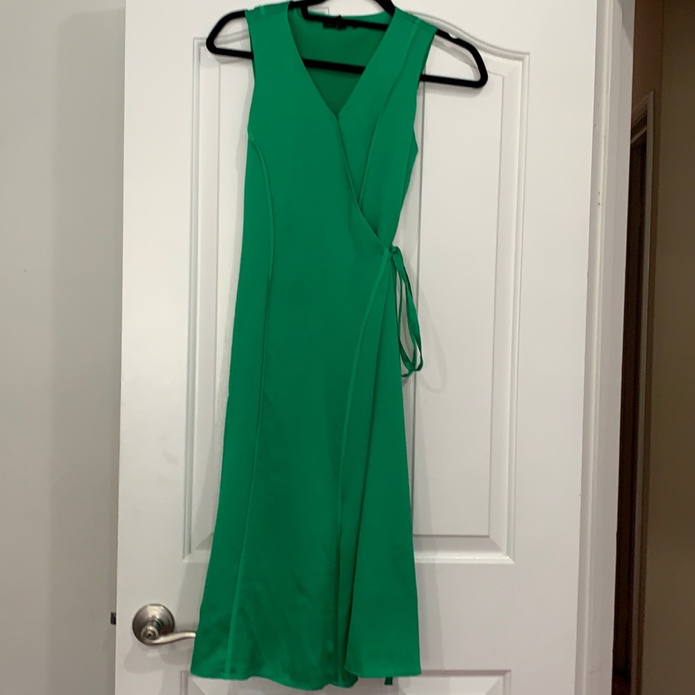 Banana Republic Green Wrap Dress